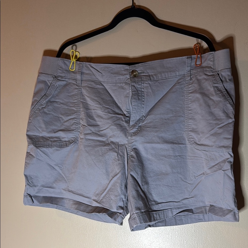 Lee Gray Bermuda Shorts Classic Cotton Blend